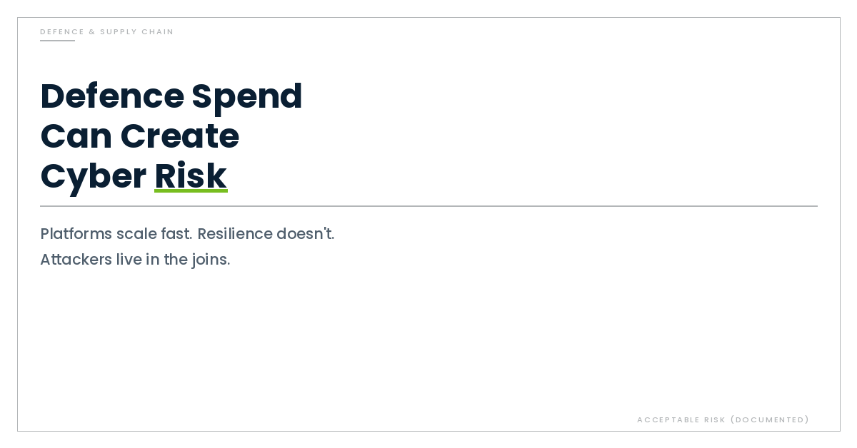 When Defence Spending Becomes a Cyber Security Problem